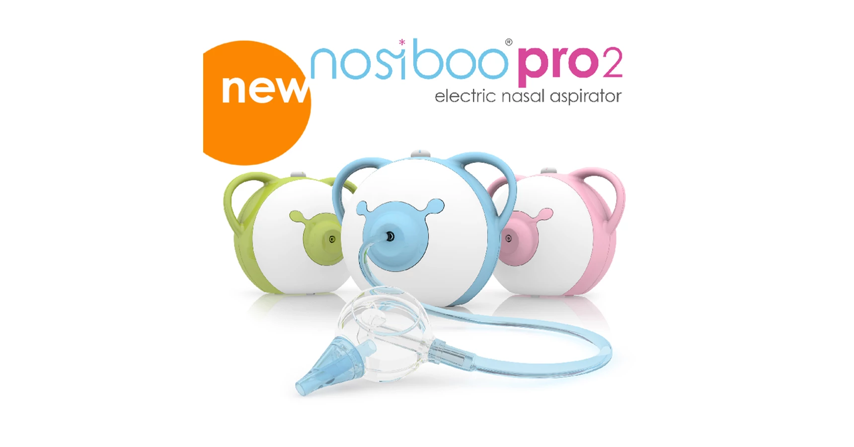 Mouche-Bébé Électrique Nosiboo Pro - Aspiration Nasale Sécurisée | Puissance Ajustable, Sans BPA