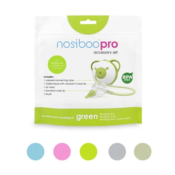 Nosiboo Pro alkatrészcsomag csomagolása mind a három színben Nosiboo Pro alkatrészcsomag csomagolása mind a három színben