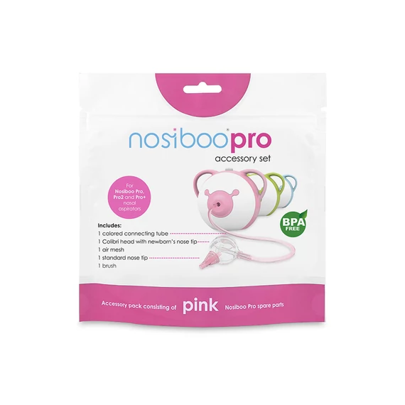 Pink Nosiboo Pro alkatrészcsomag csomagolása