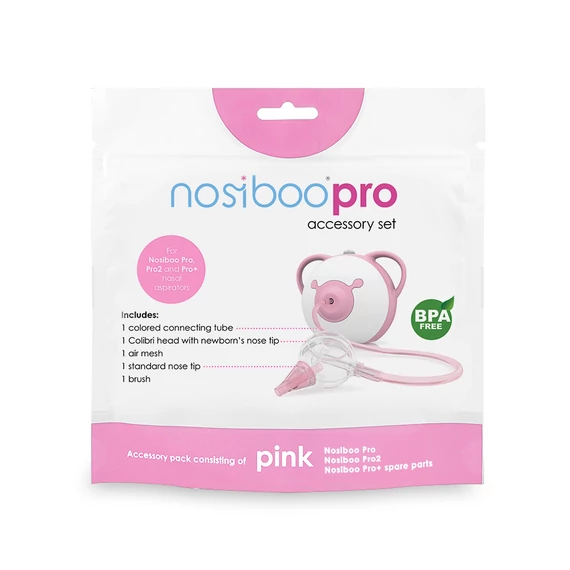 Pink Nosiboo Pro alkatrészcsomag csomagolása
