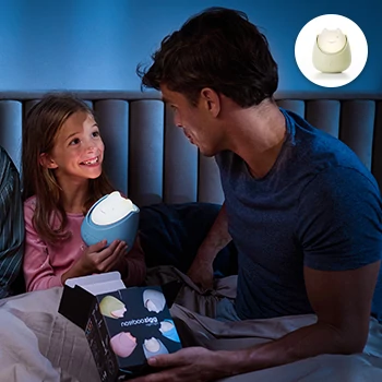 Nosiboo Zigg, the little girl and her family are getting ready for bed