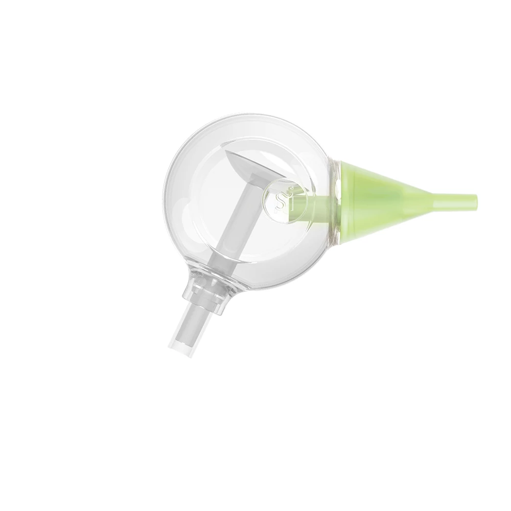 Foiled Colibri head green with newborn nose tip
